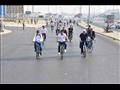 ماراثون دراجات بجامعة مصر يجوب شوارع أكتوبر