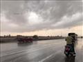 سقوط أمطار غزيرة بالقاهرة
