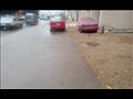 سقوط أمطار في شوارع المنيا