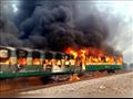  حريق قطار ركاب بباكستان