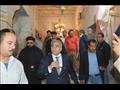محافظ المنيا يتفقد ترميمات كنيسة جبل الطير