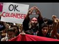 ممثلون لسكان أصليين يتظاهرون على هامش مؤتمر الأمم 
