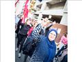 مظاهرة نسائية ضد الطائفية في لبنان 