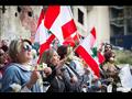 مظاهرة نسائية ضد الطائفية في لبنان 