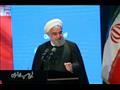 صورة موزعة للرئيس الإيراني حسن روحاني خلال خطاب له