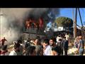 حريق بمخيم للاجئين في اليونان