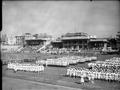 أرشيفية - عرض عسكري للقوات البحرية الملكية داخل ستاد الإسكندرية أثناء الحرب العالمية الثانية