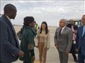 وزيرة السياحة ووفد سفراء افريقيا فى ابو سمبل