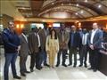 وزيرة السياحة مع وفد السفراء الأفارقة فى ابو سمبل