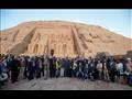 ختام زيارة السفراء الأفارقة بمدينة أبوسمبل لمتابعة ظاهرة تعامد الشمس  (8)