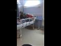 الزوجة خلال وجوده في مستشفى سيدي غازي
