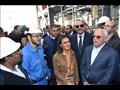 وزيرة الاستثمار خلال افتتاح مصنعين جديدين ببورسعيد وجولتها بالمحافظة (1)