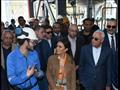 وزيرة الاستثمار خلال افتتاح مصنعين جديدين ببورسعيد وجولتها بالمحافظة (3)