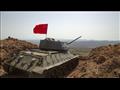 دبابة روسية على مرتفعات الجولان