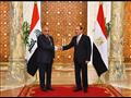 الرئيس عبدالفتاح السيسي ورئيس وزراء العراق عادل عب