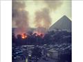 حريق قطعة أرض تابعة للآثار بالهرم (3)