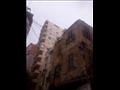 انهيار جزئي لعقار بالإسكندرية بسبب أمطار (5)