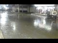 مياه الامطار تتراكم في احد شوارع كفرالشيخ