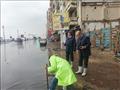 جهود شفط مياه الأمطار بشوارع الإسكندرية (5)