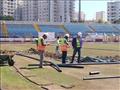 أعمال تطوير ستاد الإسكندرية قبل بطولة كأس أمم إفريقيا (34)