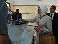 وزيرة الصحة تدلي بصوتها في الاستفتاء على التعديلات الدستورية (1)
