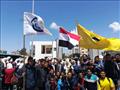 مسيرة طلابية بجامعة العريش لتأييد التعديلات الدستورية (4)