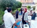 رئيس مدينة الحامول خلال استقبالها العاملين على الافطار السنوي