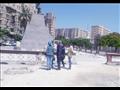 طلاء تمثال الخديوي إسماعيل (4)
