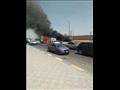 حريق في سيارة نقل بالأتوستراد (2)