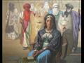 لوحة فنية تجسد عرش الملكة الأمازيغية تين هينان