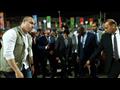 الرئيس الموريتاني لحظه وصوله لاستاد السويس
