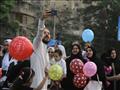 احتفال المواطنين بالعيد في شارع جامعة الدول (8)