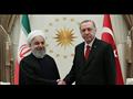 الرئيس الإيراني حسن روحاني والرئيس التركي رجب طيب 