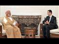 بشار الأسد ويوسف بن علوي في لقاء سابق