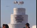مجسم على شكل تورتة.. منظمو حفل جينيفر لوبيز يحتفلون بعيد ميلادها (2)
