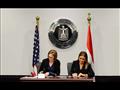 خلال توقيع اتفاقيتي المنحتين الأمريكيتين لمصر في م