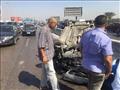 إصابة شخص في انقلاب سيارة ملاكي أعلى محور 26 يوليو (5)