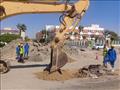 إصلاح عطل خط الصرف الرئيسي في طور سيناء