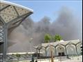 حريق في محطة قطار الحرمين الشريفين