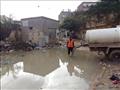 أحياء الإسكندرية تواصل كسح مياه الأمطار 