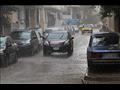 جانب من موجة الأمطار خلال الساعات الماضية على الإسكندرية 