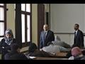 رئيس جامعة المنيا يتفقد امتحانات الطب البيطري