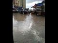 غرق سوق بلطيم بمياه الأمطار