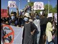 وقفة احتجاجية لتونسيين امام البرلمان في السادس من 