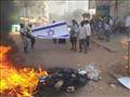 حرق علم إسرائيل في مظاهرات السودان