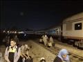 خروج قطار عن القضبان في طنطا 