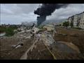 صورة تظهر آثار القصف في ستياباناكرت كبرى مدن إقليم