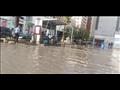 الأمطار الغزيرة تغرق ميدان فيكتور عمانويل في الإسكندرية 