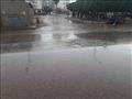 آثار سقوط الأمطار في الشوارع