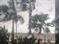 جانب من موجة الأمطار اليوم على القاهرة